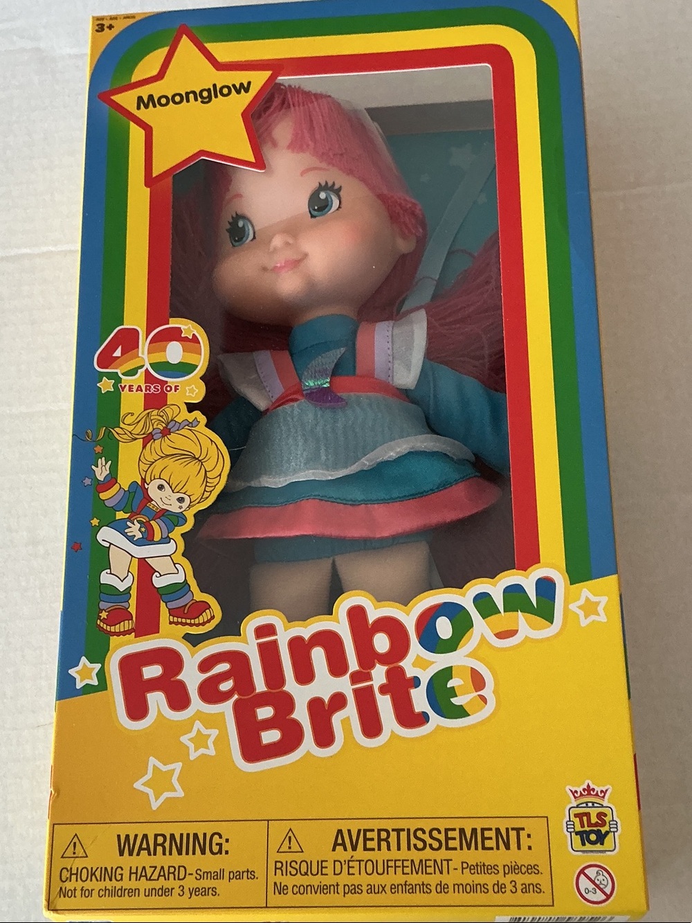 MoonGlow Rainbow Pink & Teal Doll